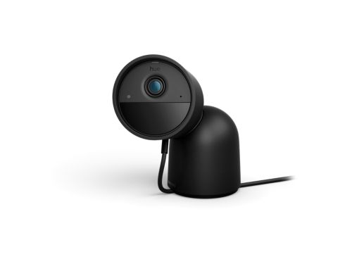Hue Secure- langallinen kamera, jossa pöytäteline